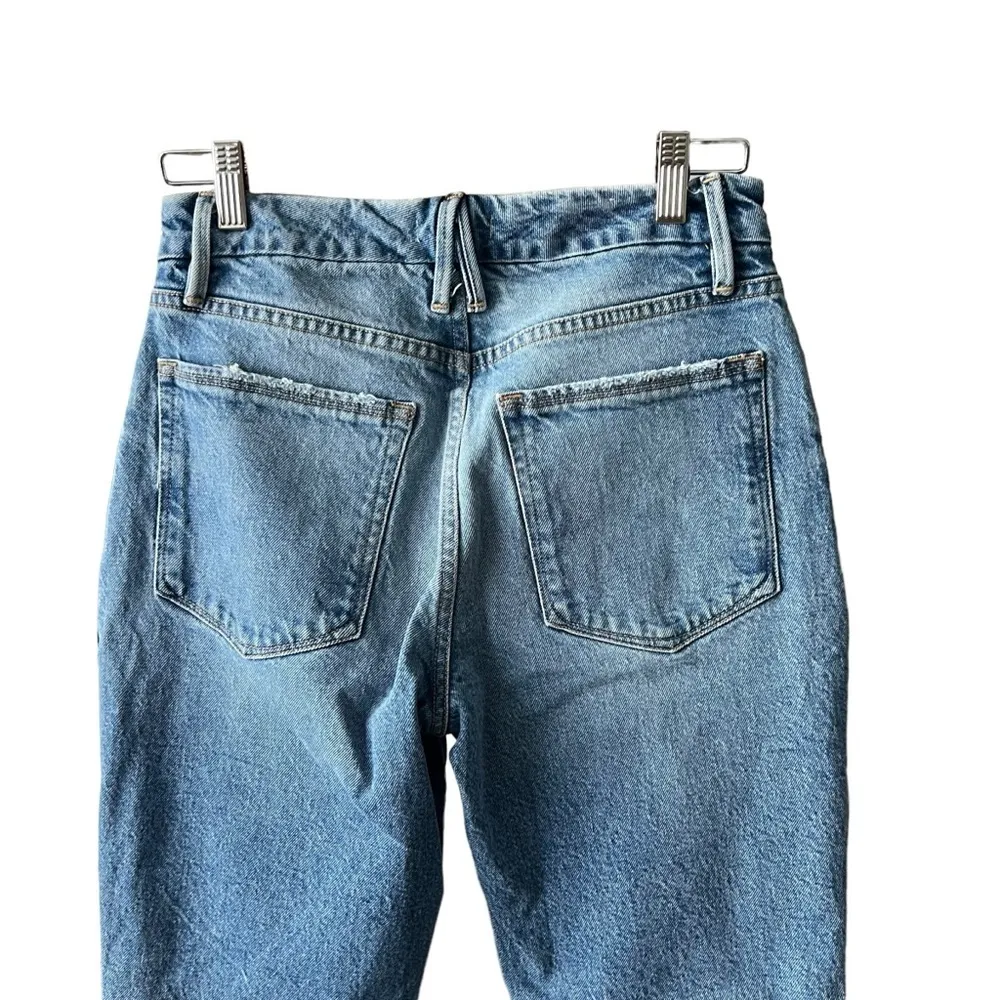 GOOD AMERICAN Good Classic Twisted Slit Split Ankle Denim - Image 8