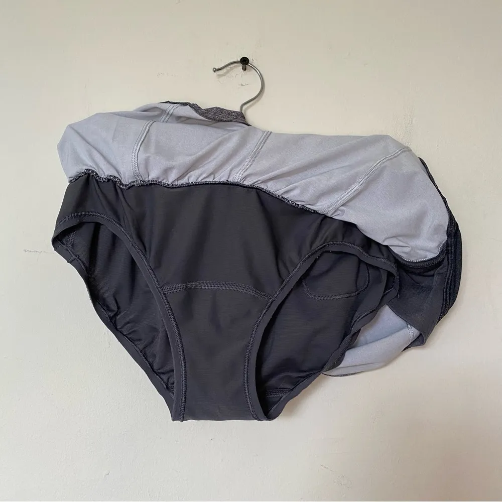 LULULEMON Hotty Hot Lined Active Short II 2.5" Heather Lux Multi Gray/Black Sz 4 - Image 10