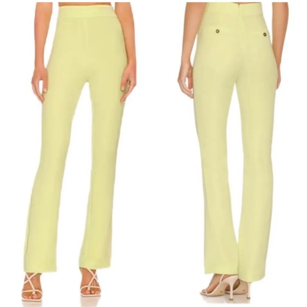 NWT Lovers + Friends Kaitlin Pant in Green Bell Pant Size Small Boho Office $188 - Image 9