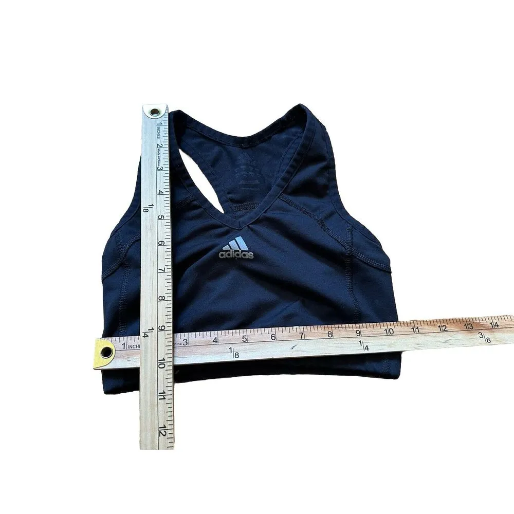 Adidas Women's XS Black‎ Don't Rest Alphaskin Racerback Impact Sports Bra - Image 6