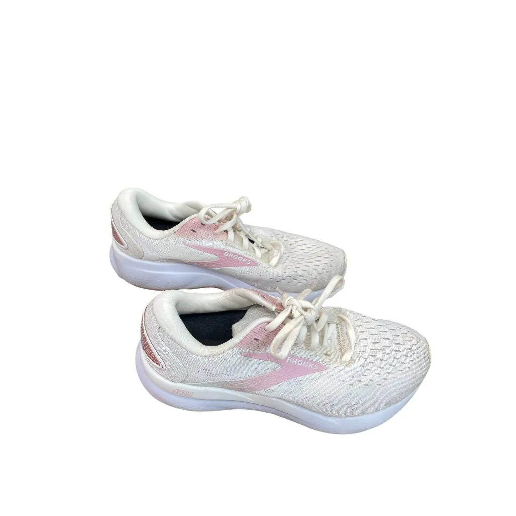 Brooks Ghost 15 Womens yellow pink Running Sneakers Size 6.5B SKU 9172 - Image 4