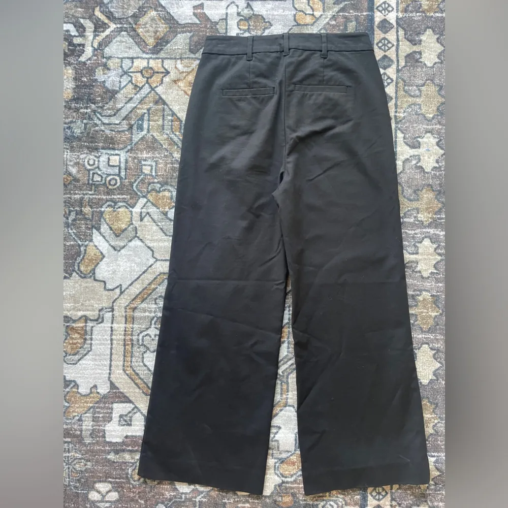 Boden Black Ponte Wide Leg Culottes Pants Size 2 - Image 5