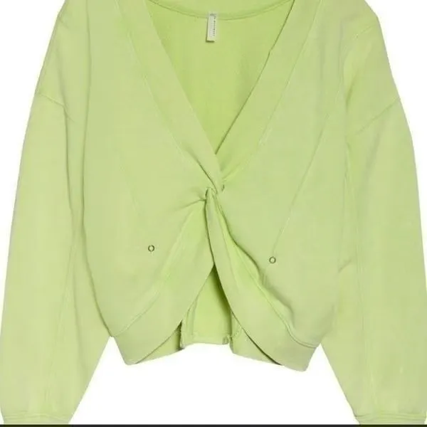 Free People Movement Go For Gold Reversible Pullover DYED gray size large - Image 13