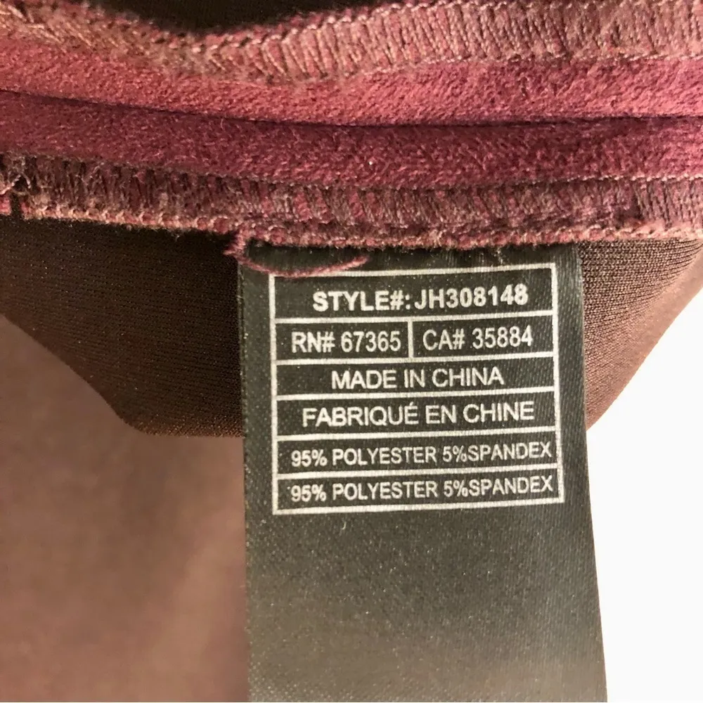 Haven Faux Suede Zip Front Dress in Dark Fig - Image 13