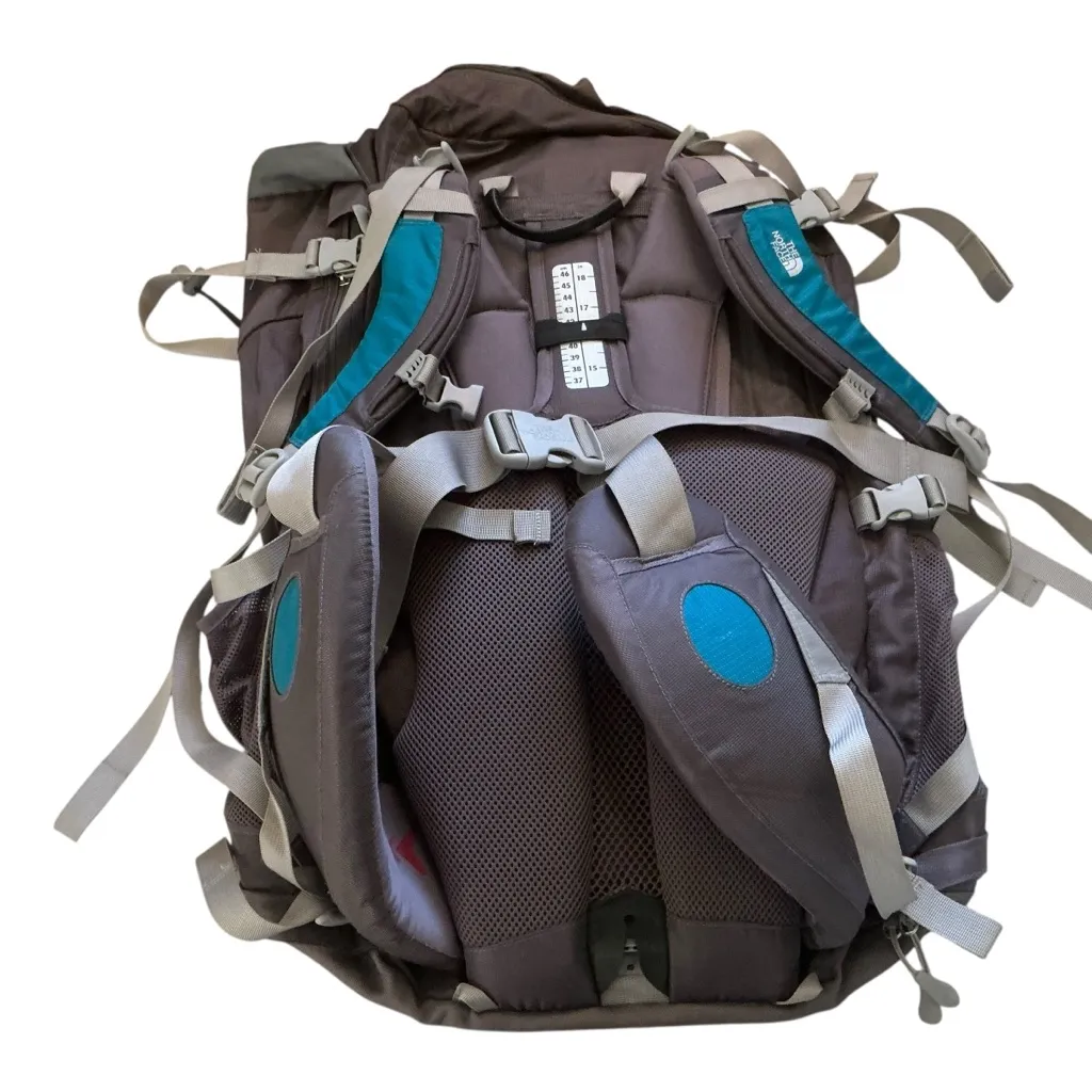 The north face terra 55L backpack women’s Baja blue /grey - Image 2
