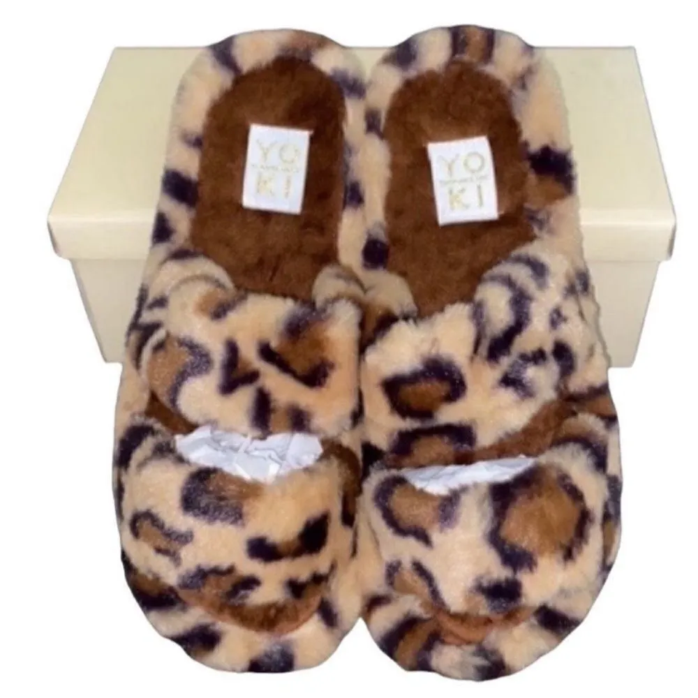 Yoki Brown Tan Leopard Print Sandals(Size 10) - Image 4