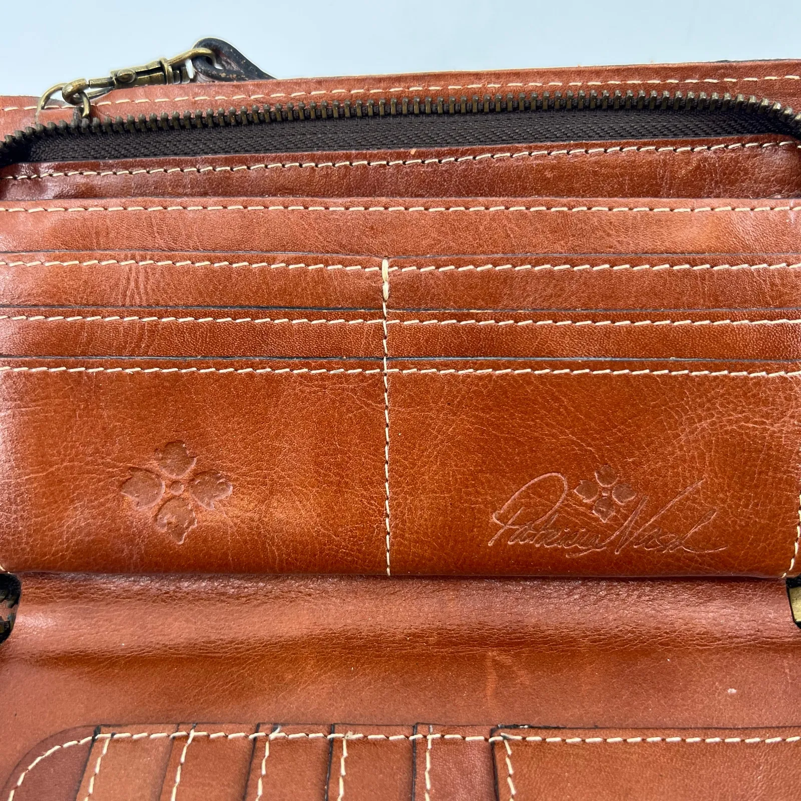 Patricia Nash Azario Crossbody Organizer Wallet floral crossbody leather bag - Image 8