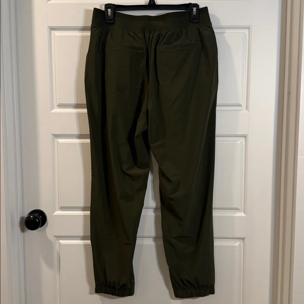 Athleta Dark Green Polyester Brooklyn Jogger Pants 10 - Image 4