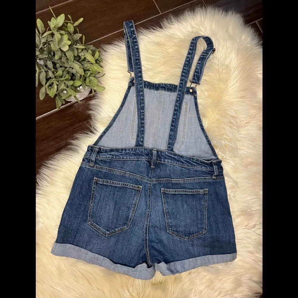 Old Navy denim shortalls sz small - Image 3
