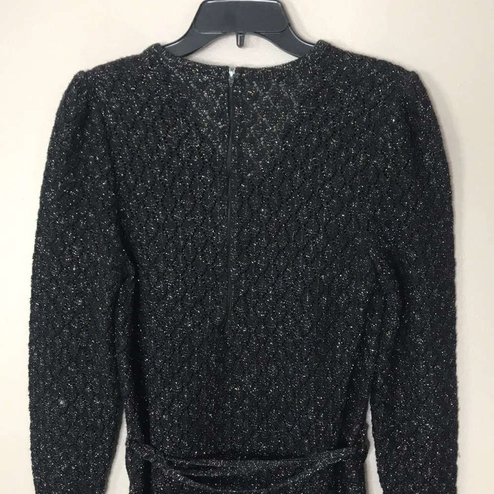 The carriage trade vintage dress with sparkles and knit style size small - Image 10