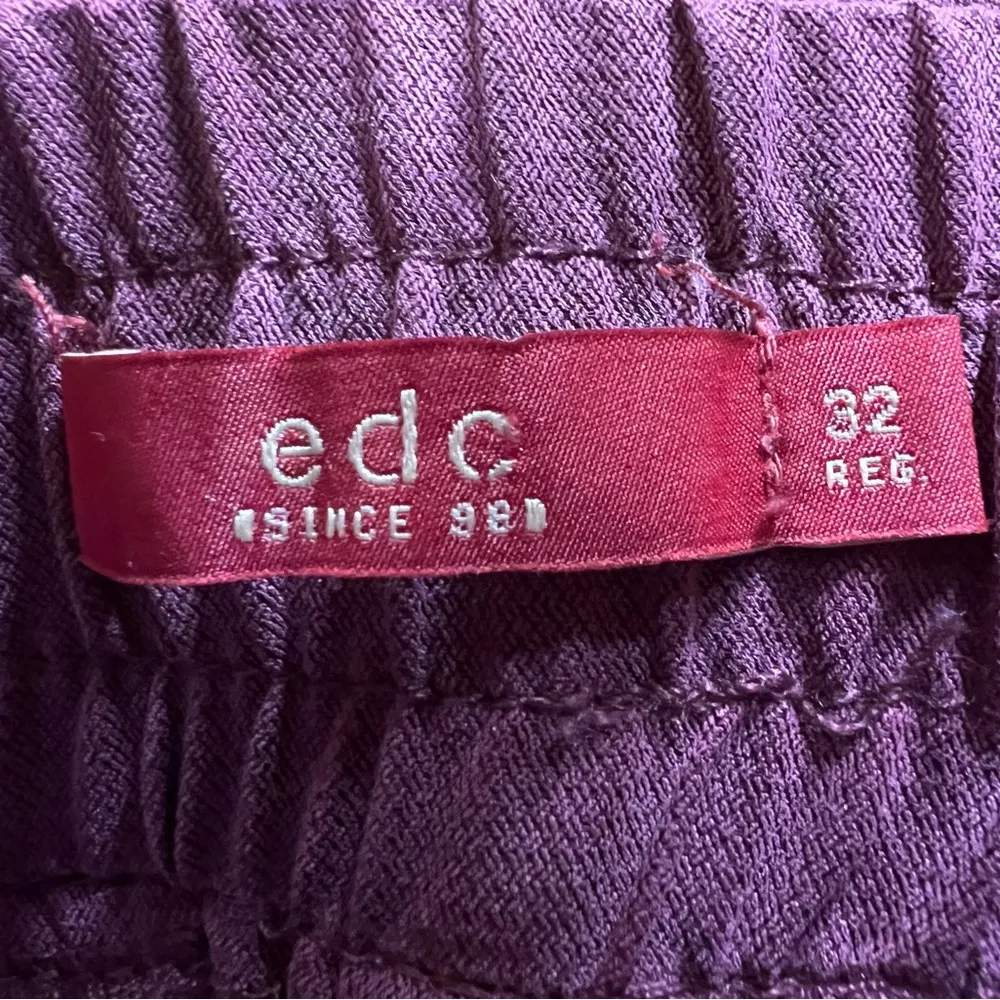 edc Since 98 womens maroon Drawstring Casual button hem pants w/pocket|SZ:32 Reg Purple Size undefined - Image 12