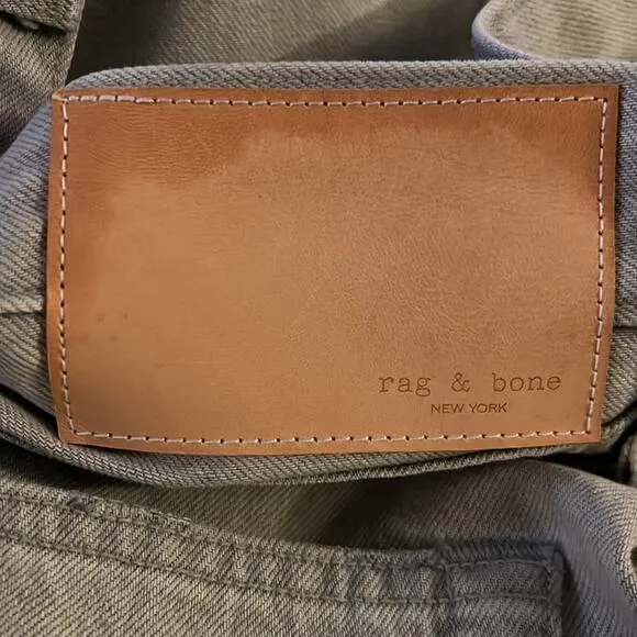 Rag &‎ Bone 90s High Rise Jean in Anchor (Light Grey) Size 31/12 NWT $275 - Image 14