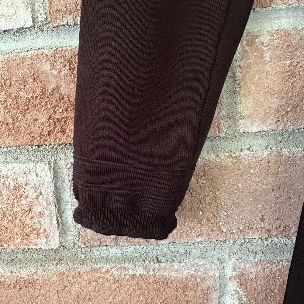 L. K. Bennett Denicia Fit Flare Knee Length Dress Womens Small Long Sleeve Black - Image 11