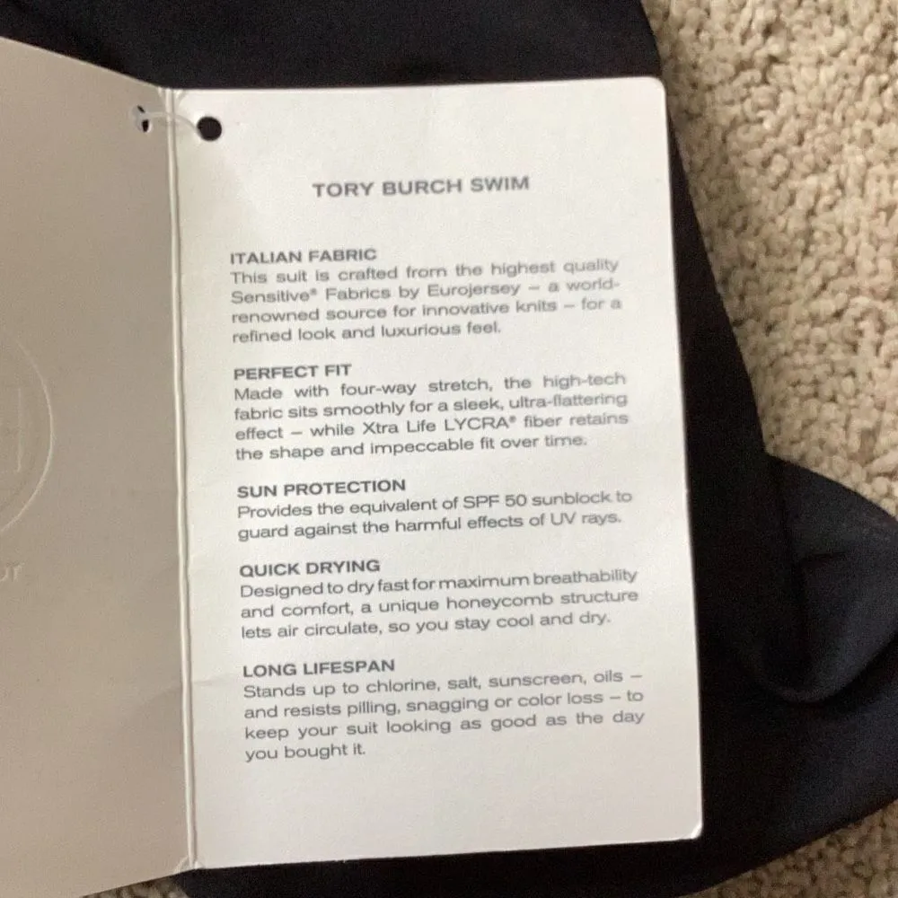 Tory Burch New.  black bikini bottoms. Retails $98. Small - Image 8