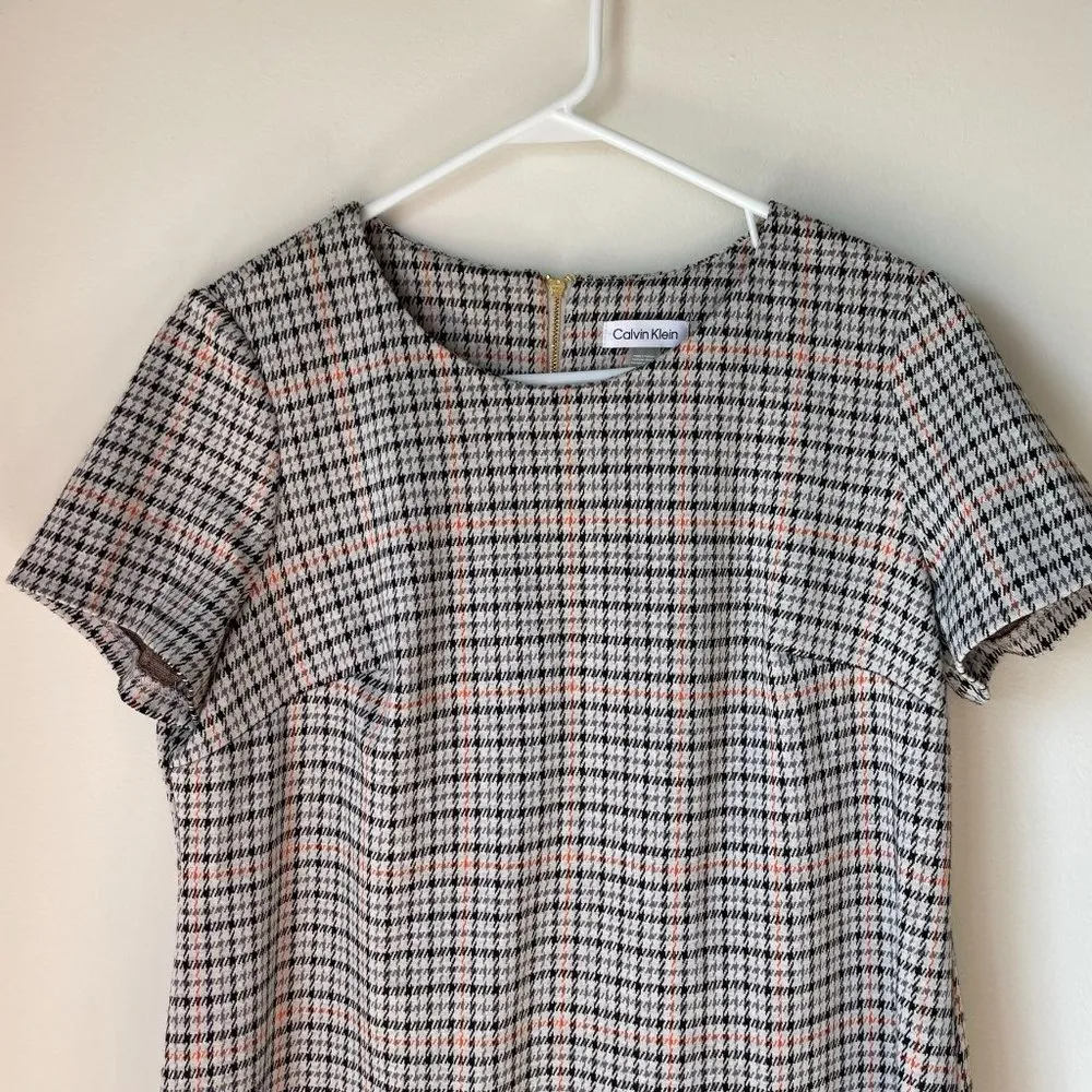 Calvin Klein Plaid Sheath Dress - Image 3