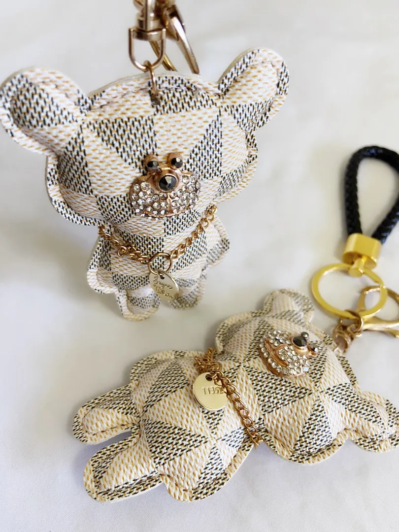 Handmade ✅  Luxury Bear Keychain - Image 3