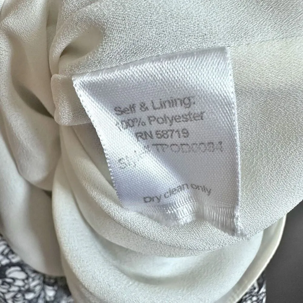 PROSE & POETRY x ANTHROPOLOGIE | Black White Floral Tie Skirt Maxi Dress | Small - Image 5