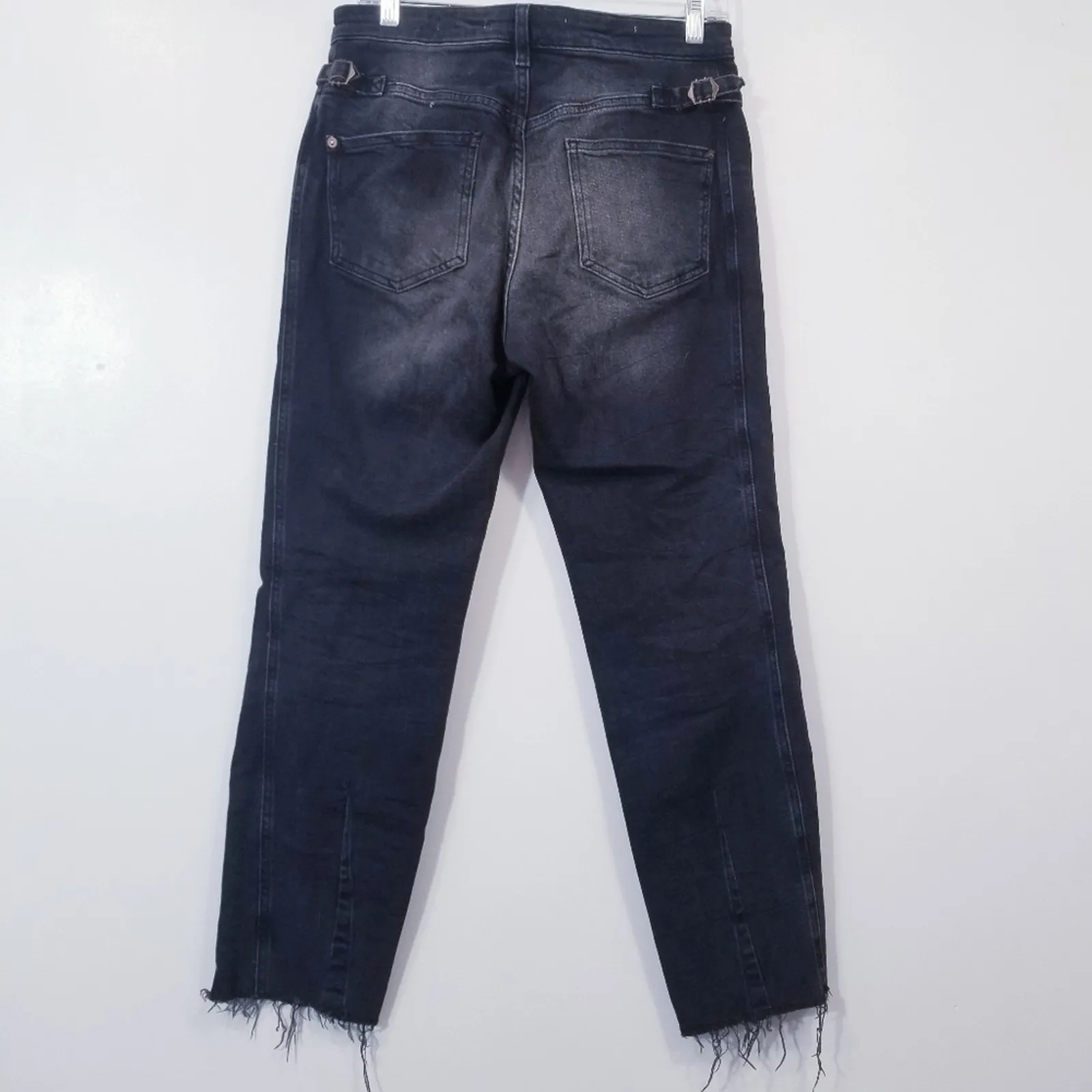 Anthropologie Pilcro & the Letterpress Women's Black High Rise  Frayed Hem Jeans - Image 2