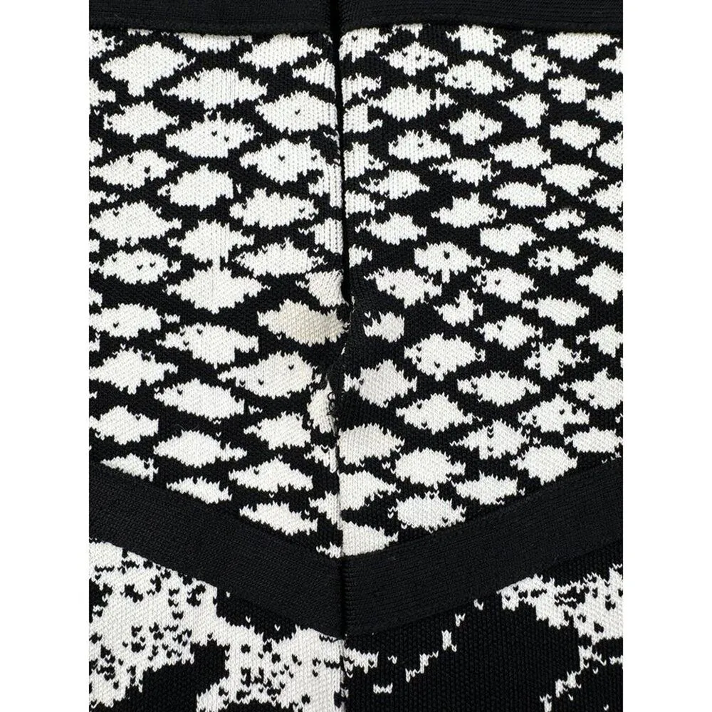 Bebe - Bodycon Mini Dress in Black and White - Image 4