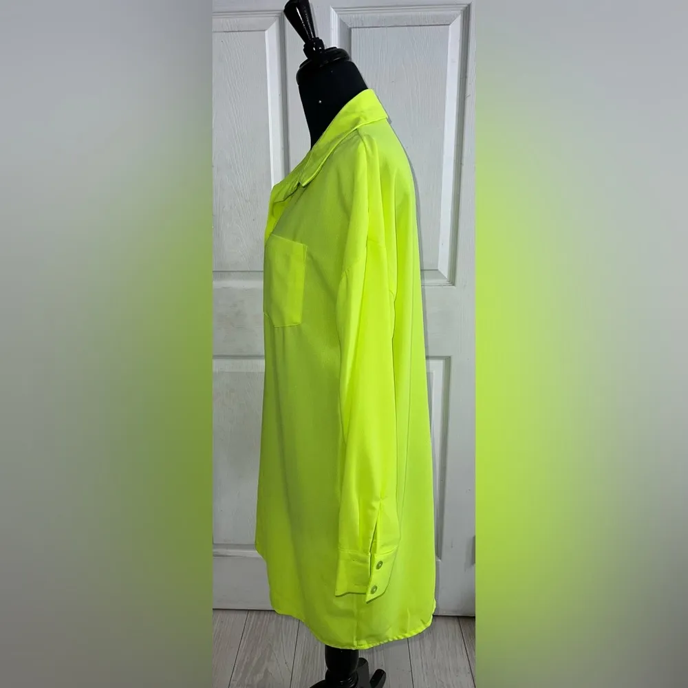 Misguided Casual Button Down Shirts Long Sleeve Dress for Women - Image 4