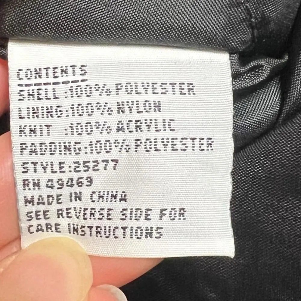 Vintage ‘90s Mulberry Street Velvet Winter Coat Funky 80s 90s Retro Funky Vibes Black Size M - Image 9