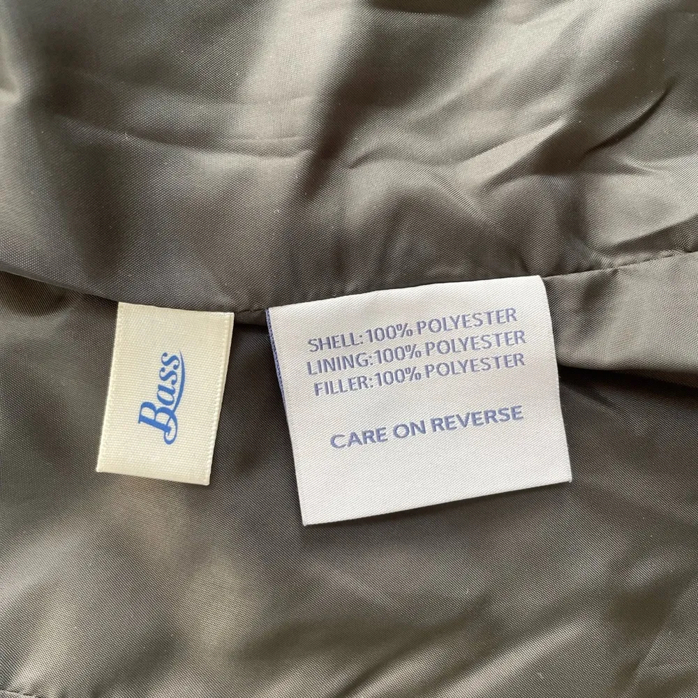 G.H. BASS Quilted Snap Front Collared Equestrian Outdoor Vest Olive Green Size L Size L - Image 10