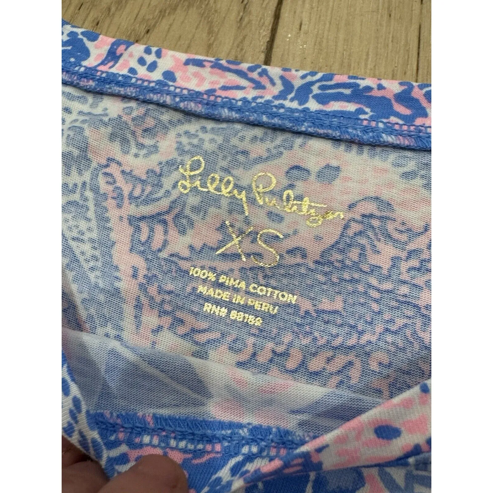 Lilly Pulitzer Size XS Preston A-Line Dress Gator Geometric‎ 100% Pima Cotton - Image 8