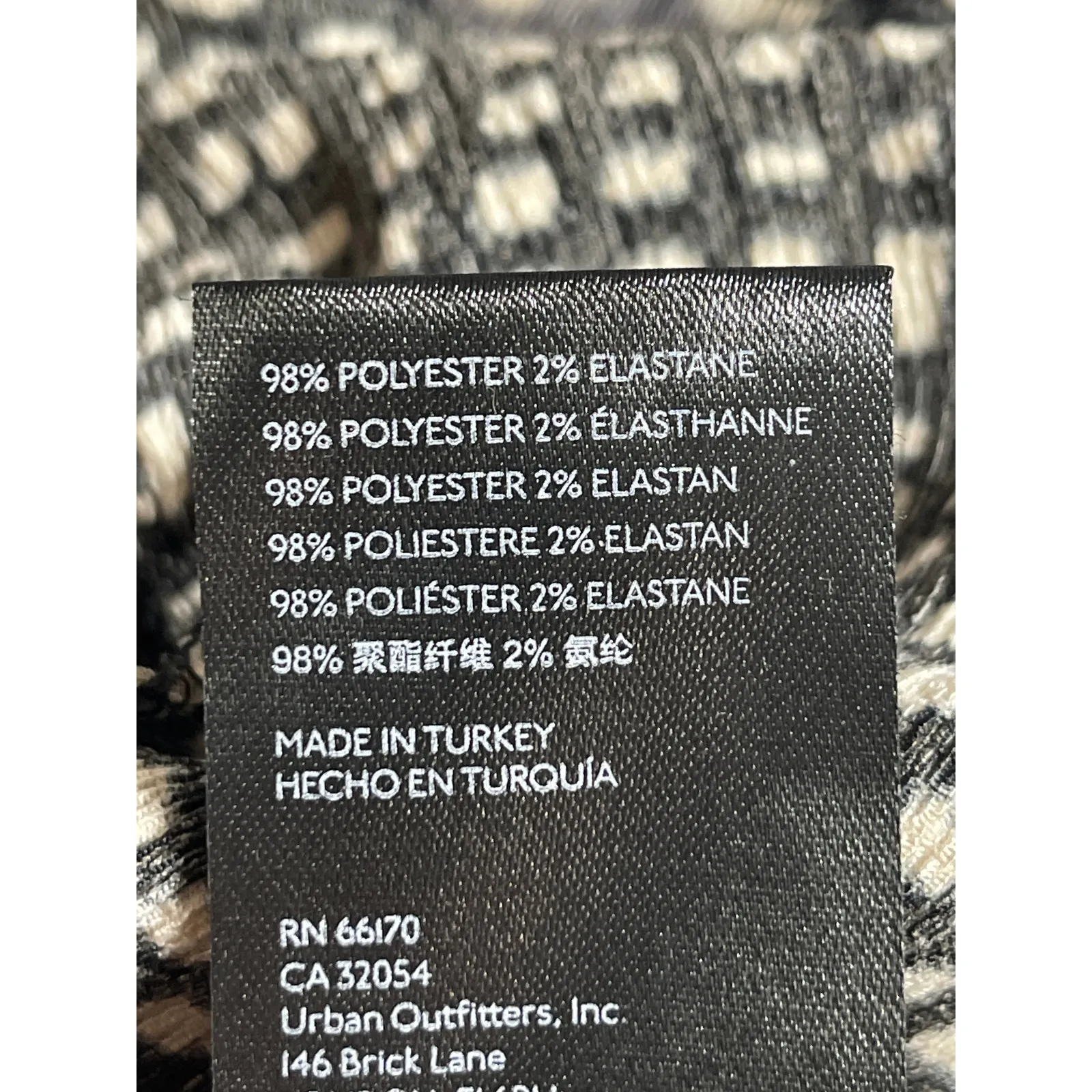 Urban Outfitters Nina Black Floral Short Sleeve Spliced Bodycon Mini Dress Sz S - Image 7