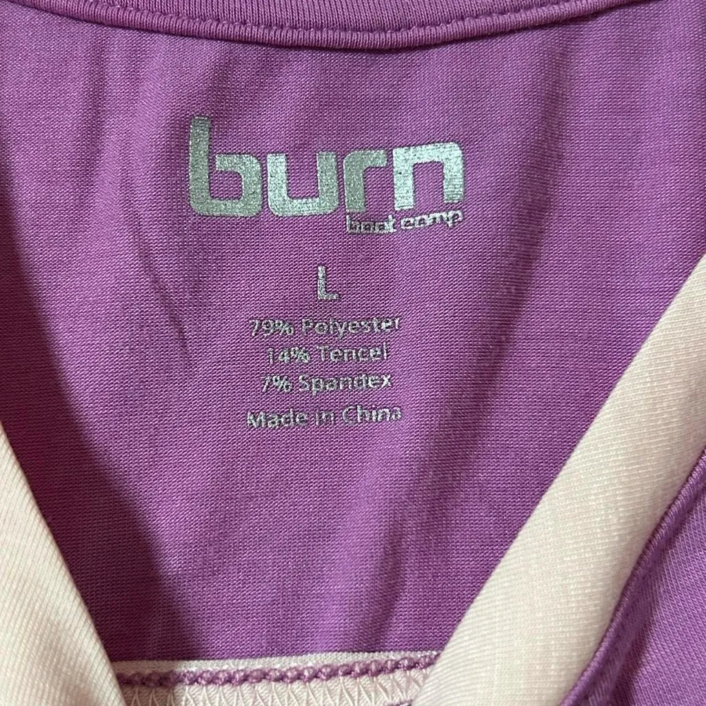 💪 Burn Boot Camp Colorblock Tank – Purple & Pink | Size L 💕 Size L - Image 4