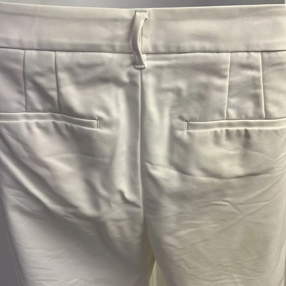 White House Black Market Cream “Perfect Form” Straight Crop Pants- Size 12 - Image 9
