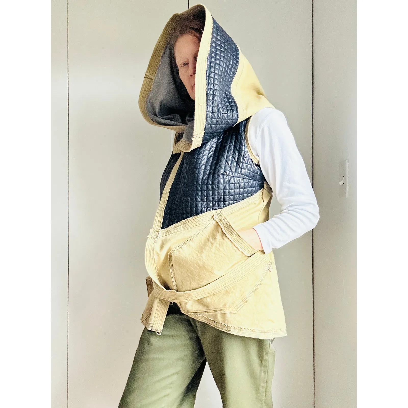 Tailored Steampunk Renaissance Canvas Vest S/M Festival Fantasy Waistcoat Brown - Image 9