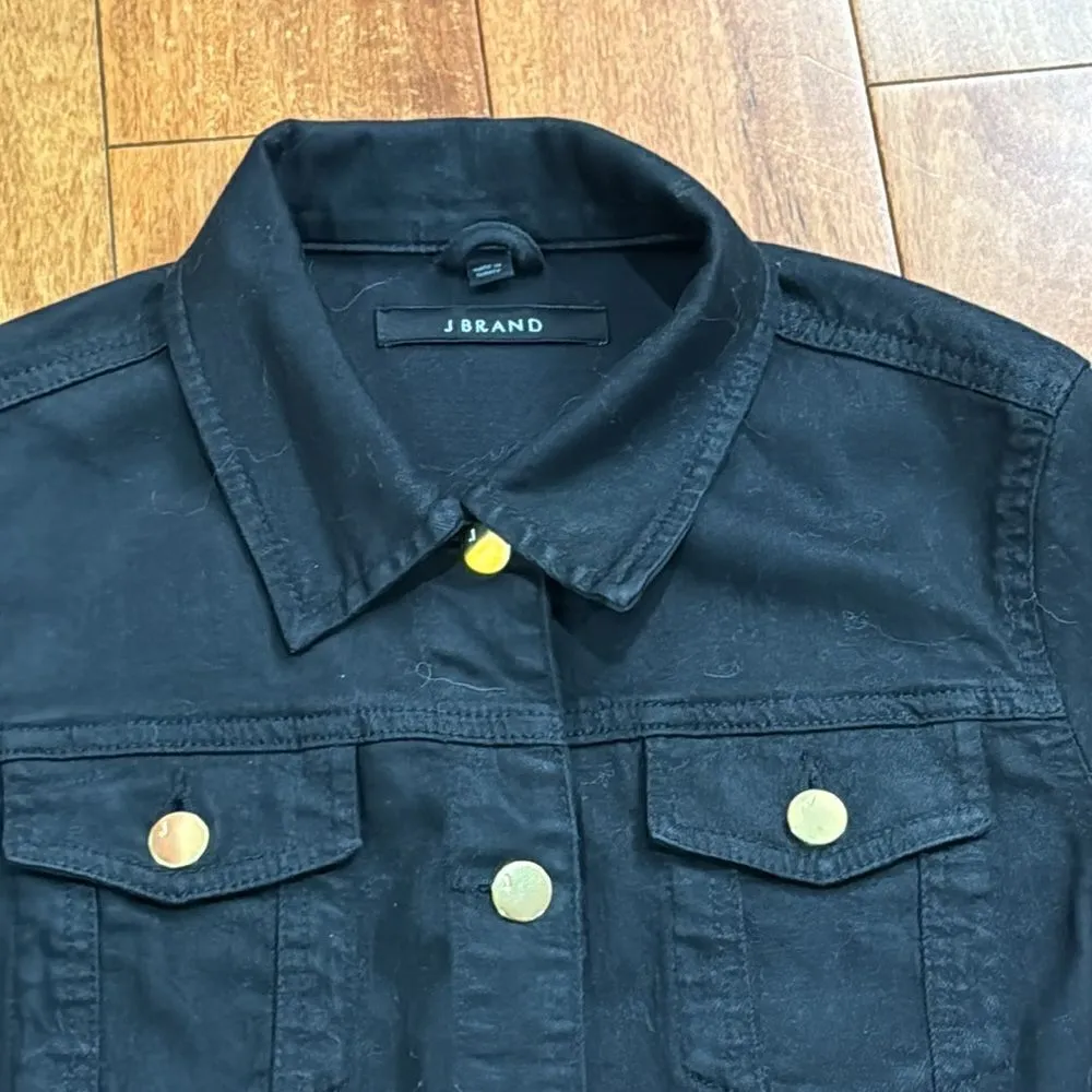 J Brand Jeans Leila Button-Front Denim Jacket size S - Image 4