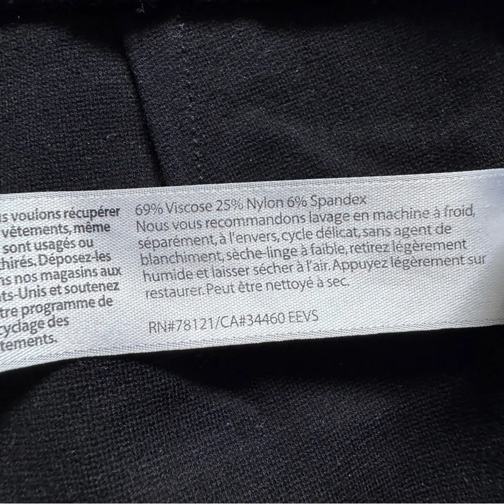 Eileen Fisher Black System Stretch Ponte Slim Pant Size Small Petite NWOT - Image 8