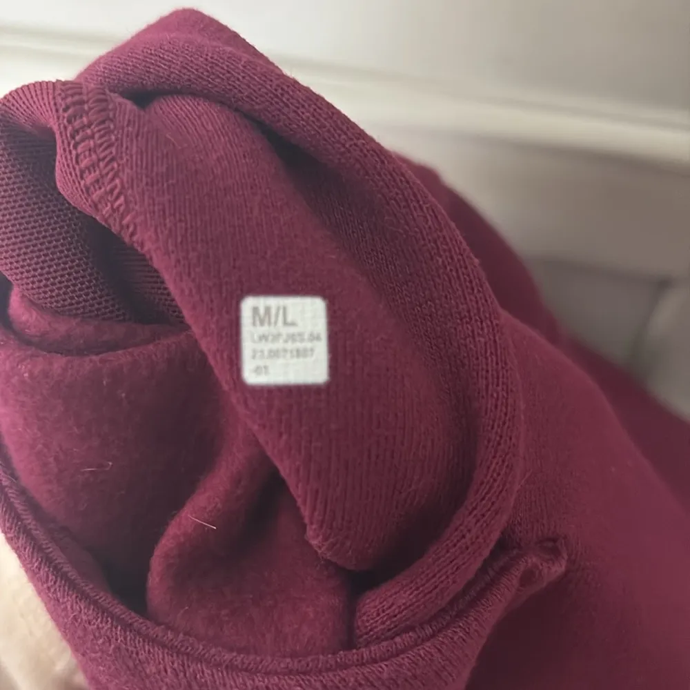 Lululemon Oversized Scuba Funnel Neck 1/2 Zip M/L W3FJ6S Magenta *FLAW - Image 8