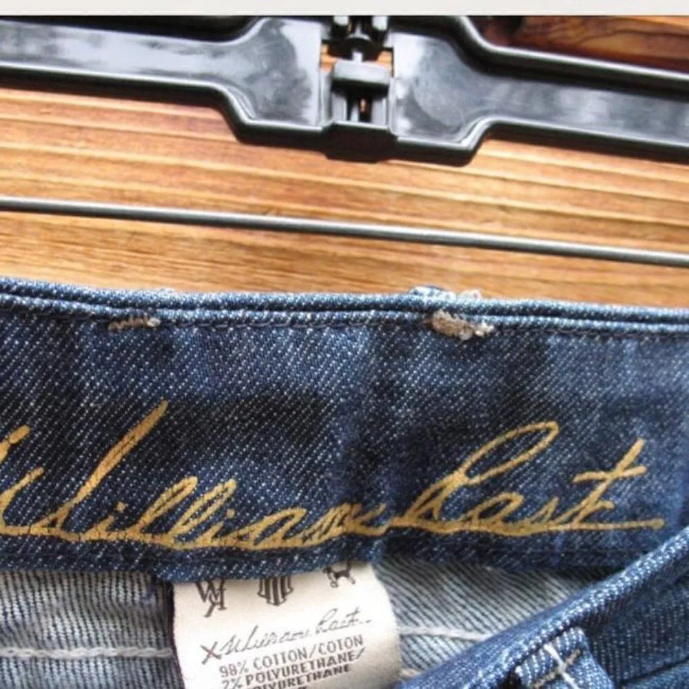 Dark Blue Low Rise Flare Jeans 27 X 34 - Image 8