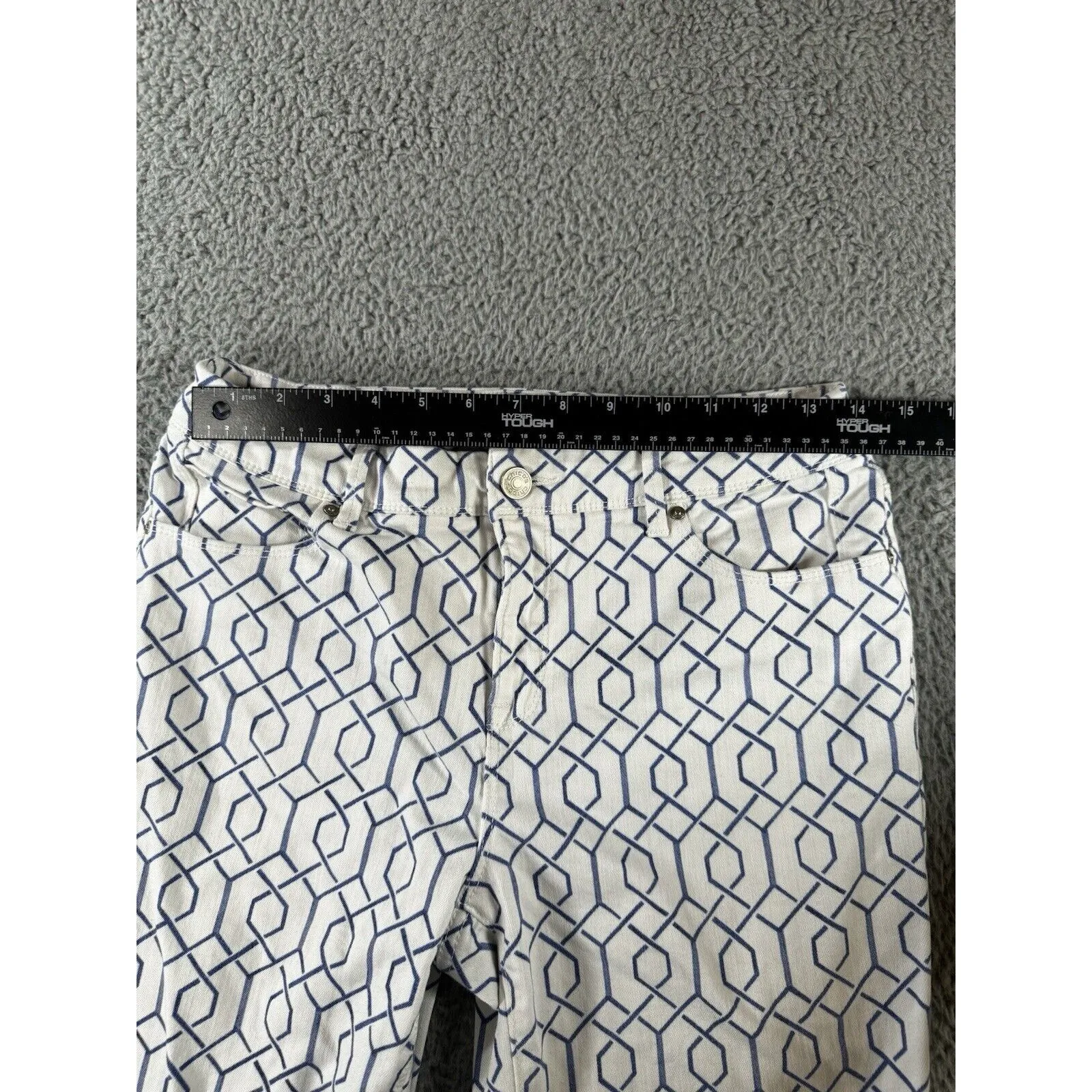 Chicos So Slimming Girlfriend Crop Jeans Women 0‎ Mid Rise Geometric Pants Boho - Image 3