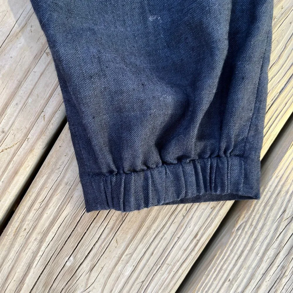 Club Monaco  Women's Blue Linen Blend Dressy Jogger Pants Size XS - Image 6