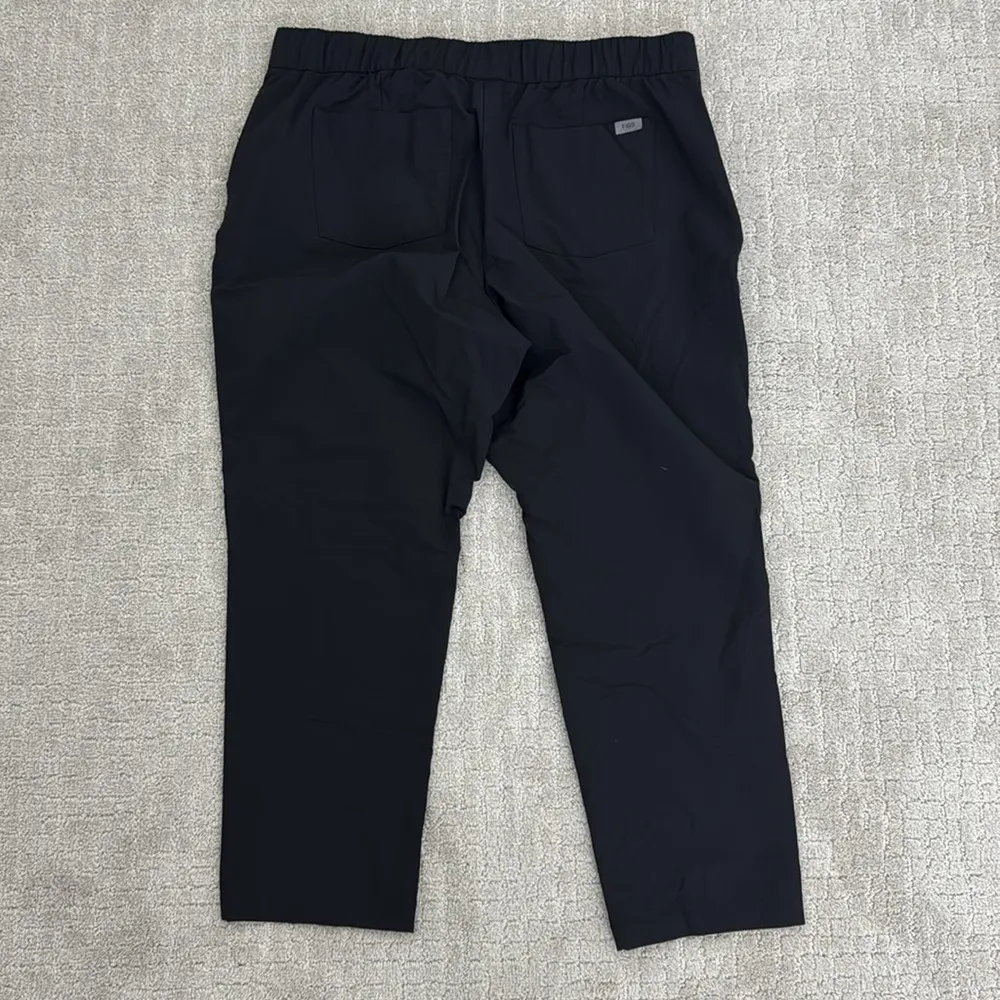 Figs FIGSPRO black Straight leg Zip Fly button waist Trouser scrubs workwear - Image 8