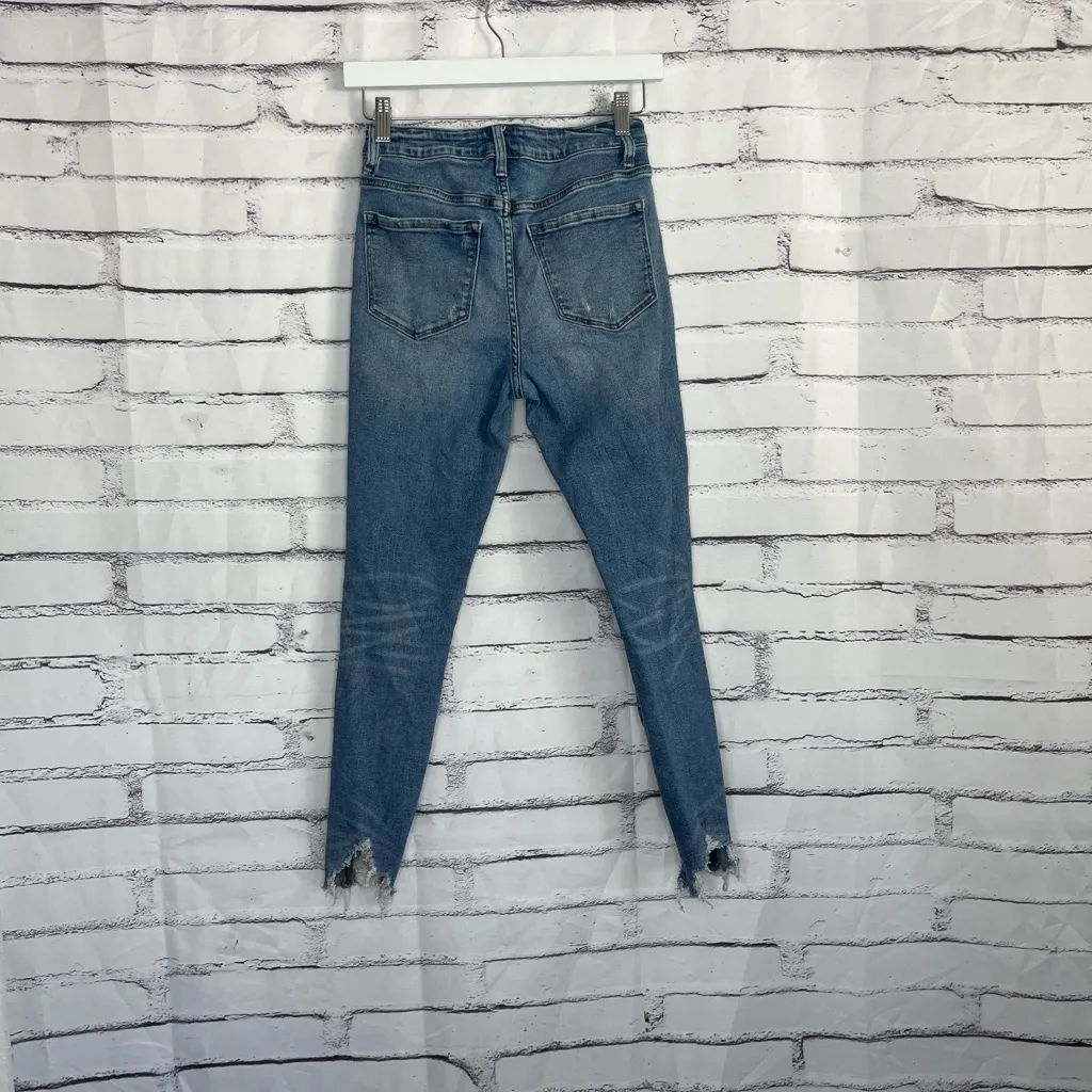 Vervet Flying Monkey High Rise Skinny Jeans Button Fly Distressed Women’s 26 Y2K Blue - Image 10