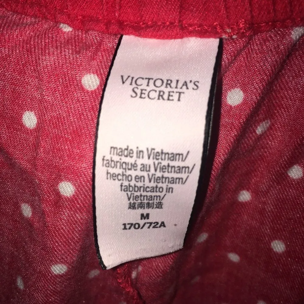 Victoria’s Secret polka dot flannel joggers - Image 2