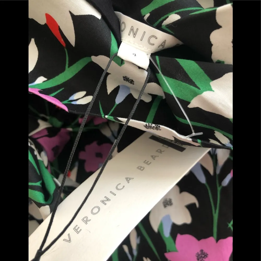 VERONICA BEARD Avi pleated floral-print cotton-blend poplin midi skirt - Image 7