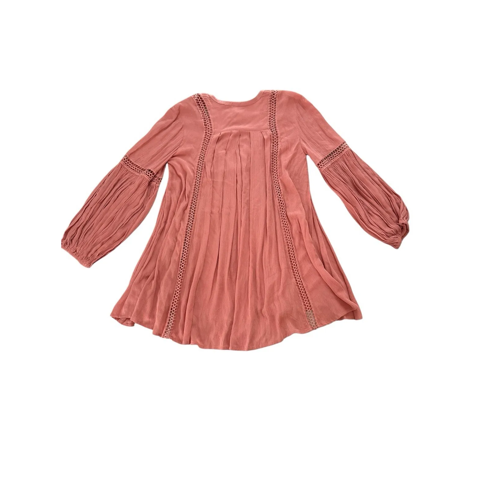 NWT Free‎ People Just the Two of Us Tunic Womens Small Coral Boho Beach Crochet - Image 7