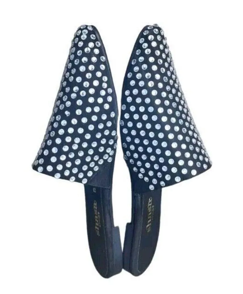 Shasa Shoes Black Flats Glitter Rhinestone  Women's Size 23cm US 6.5 - Image 5