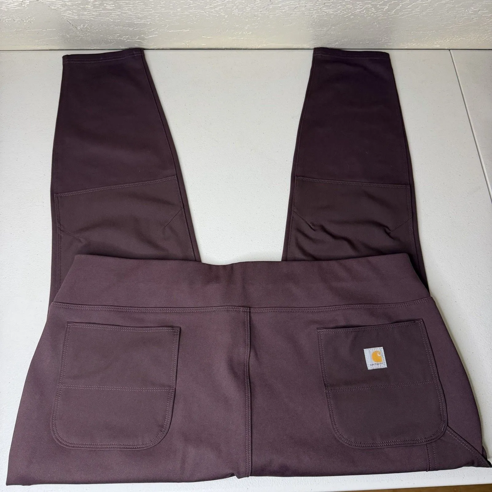 Carhartt Force Fitted Midweight Utility Leggings Womens XXL BlackBerry 29” - Image 2