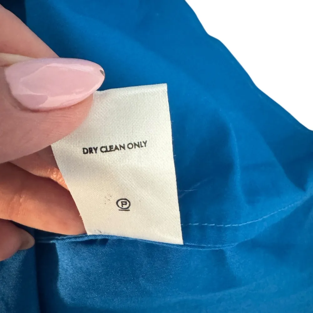 L'Academie - NWOT Zenda Mini Button Down Dress Electric Blue Sz S - Image 8