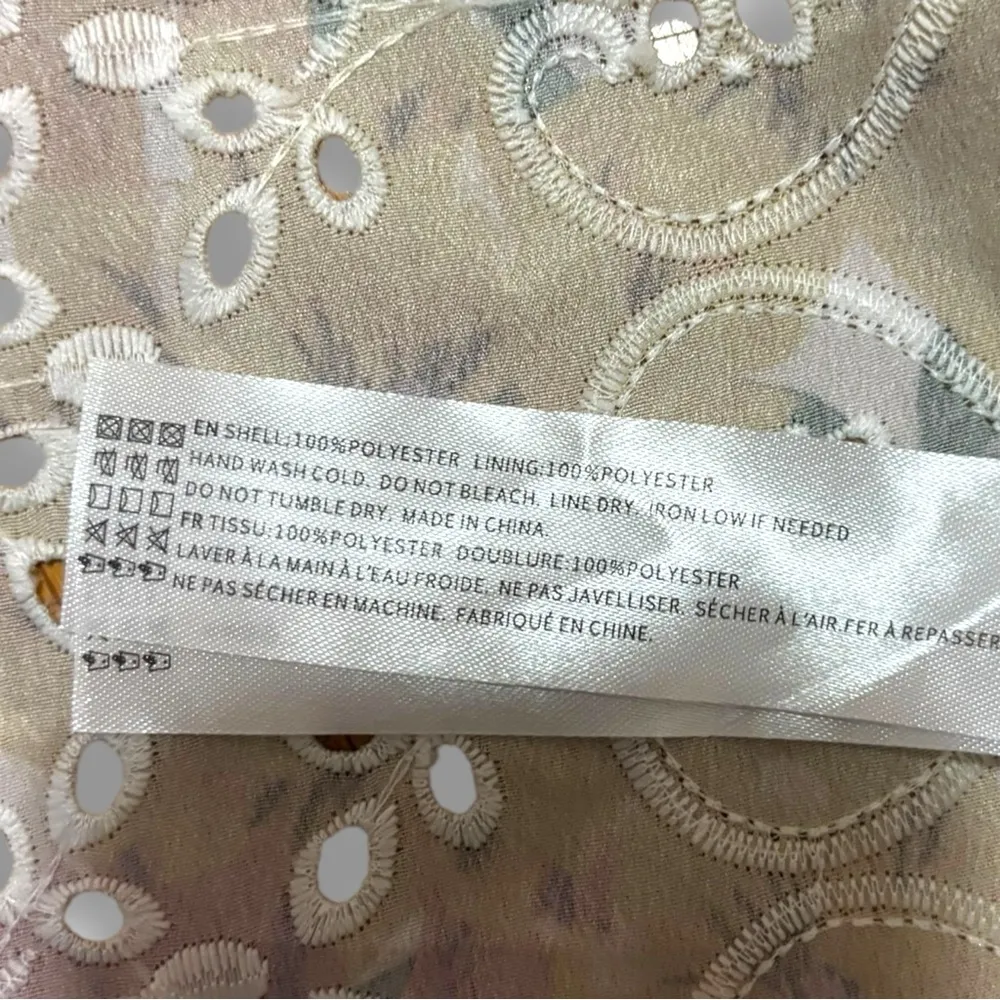 En Saison Pastel Pink Presley Tiered Eyelet Midi Maxi Dress - Image 11