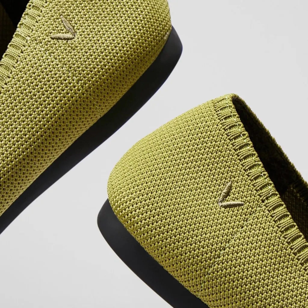 Chic Olive Green Women's Flats vivaia Size 6.5 - Image 3