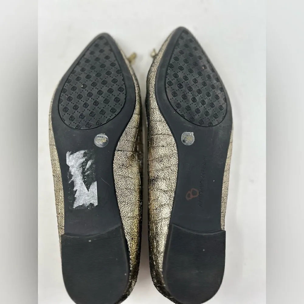 Antonio‎ Melani gold tone ballet flats size 7.5 - Image 6