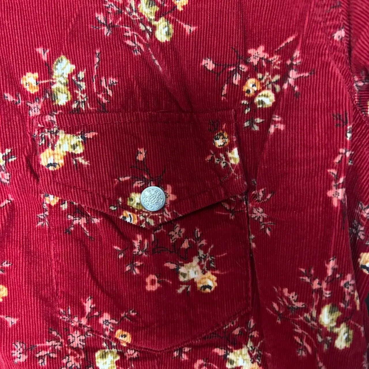 American-vintage Women's Red and Burgundy Shirt - Image 4