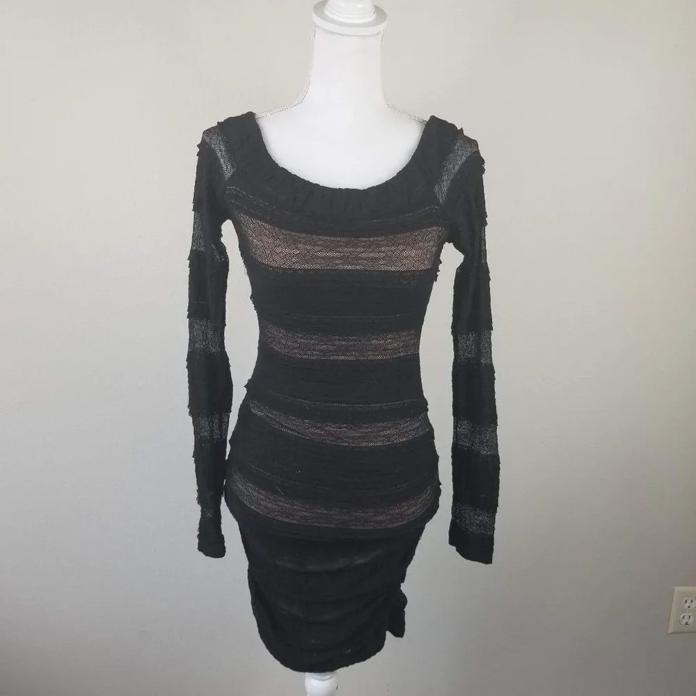 BCBGMaxazria XXS Halle Shirred lace dress - Image 3
